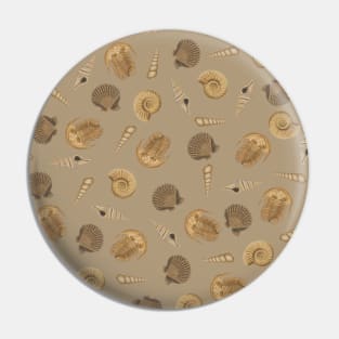 Cute Fossil Pattern Pin