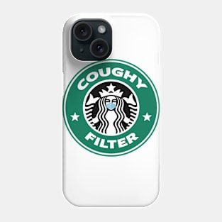 Coughy Filter Coffee Pun Mask Phone Case