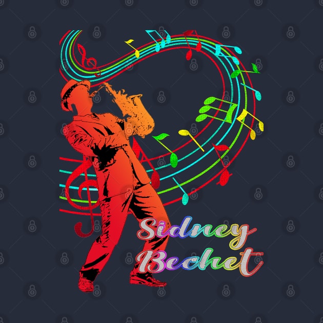 A Man With Saxophone-Sidney Bechet by Mysimplicity.art