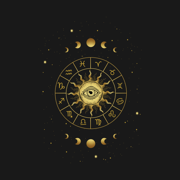 Zodiac Sign Astrology Cosmic Sacred Geometry by Foxxy Merch