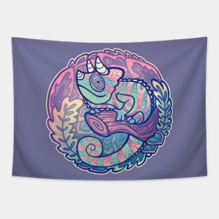 Colorful Chameleon Tapestry