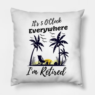 I'm Retired Summer Pillow