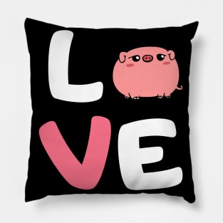 I Love Pigs Lovers Farming Farmer Gift Pillow