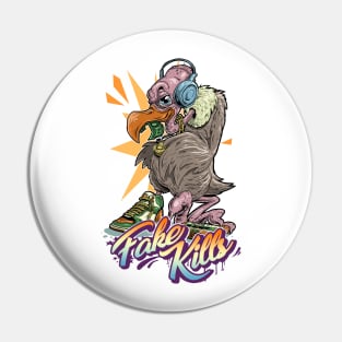 Culture Vulture Pin