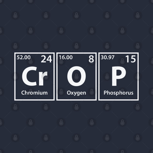 Crop (Cr-O-P) Periodic Elements Spelling by cerebrands