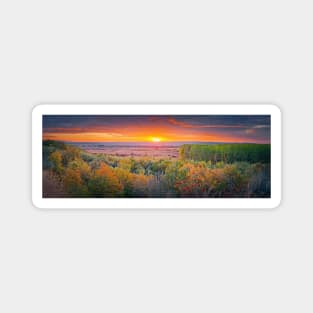 Autumn Sunset Panorama Magnet