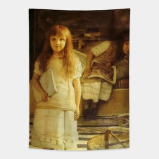 This is Our Corner by Sir Lawrence Alma-Tadema Tapestry