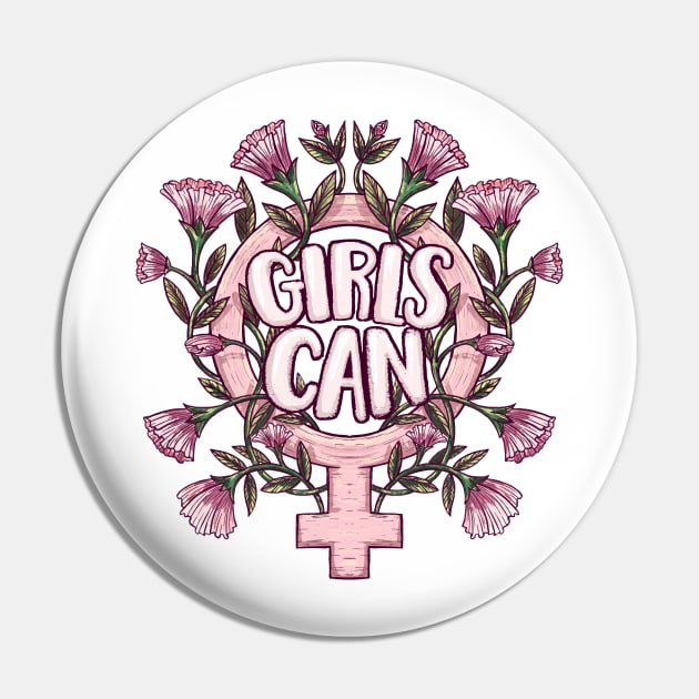 Girls Can Pin by MaiKStore