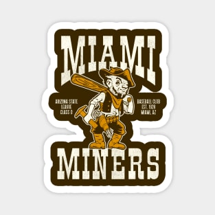 Defunct Miami Miners Baseball Team Magnet