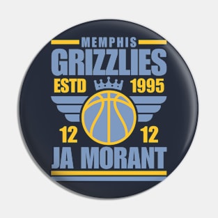 Memphis Grizzlies Ja Morant 12 Basketball Retro Pin