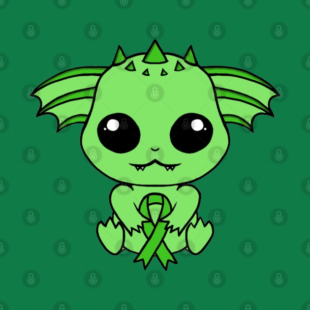 Cute Creature Holding an Awareness Ribbon (Green) by CaitlynConnor