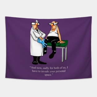 Funny Spectickles Medical Doctor Exam Humor Tapestry