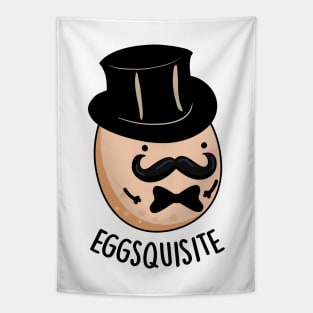 Eggs-quisite Funny Exquisite Egg Pun Tapestry