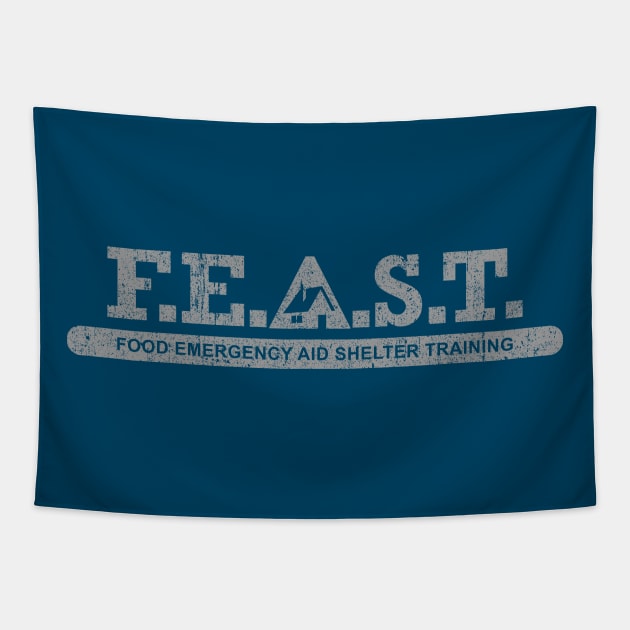 F.E.A.S.T. - Food Emergency Aid Shelter Training Tapestry by huckblade