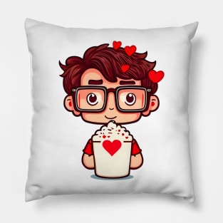 Popcorn Movie Guy Pillow