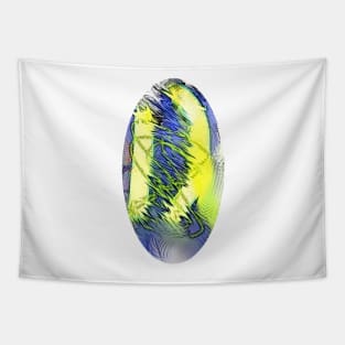 Oval Abstract Tapestry