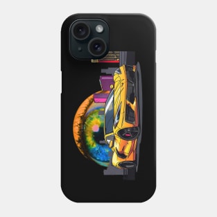 C8 Corvette Las Vegas Skyline Supercar Racecar Muscle Car Sportscar Las Vegas Sphere Corvette C8 Phone Case