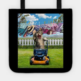 Cat Mowing Tote