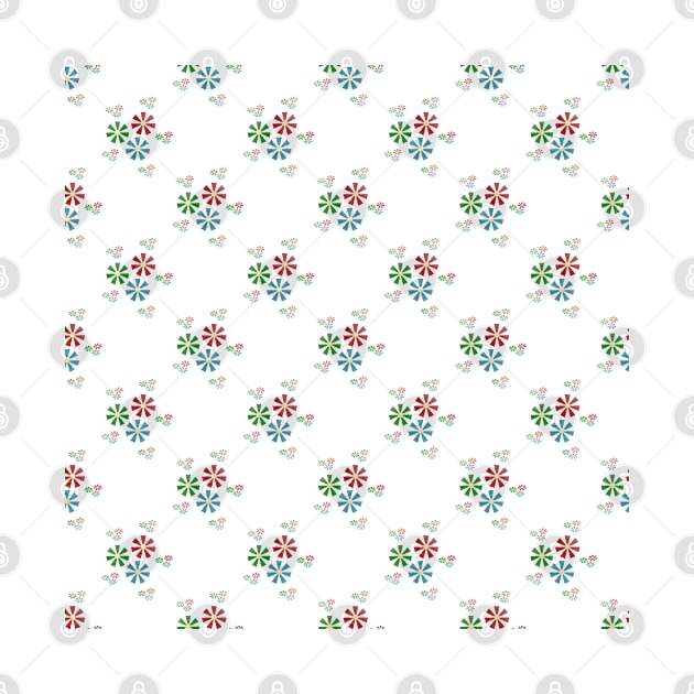 Colorful Flowery Seamless Pattern by YayYolly