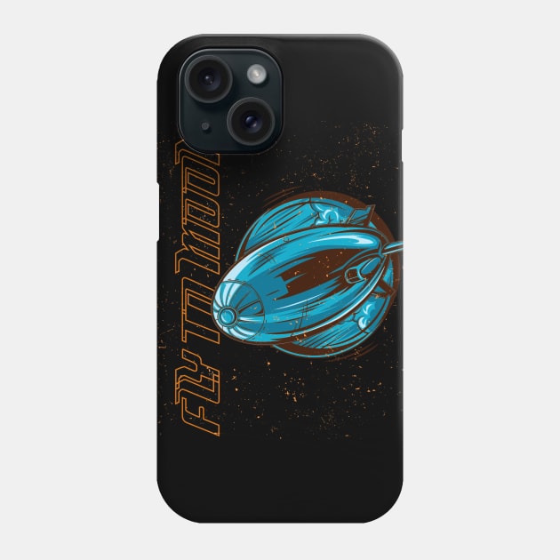 Fly to moon Phone Case by DoubleDv60