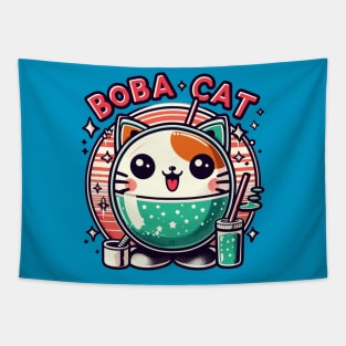 Boba Cat Tapestry