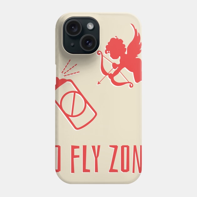 Cupid: No Fly Zone Phone Case by bluerockproducts