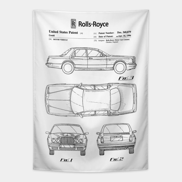 Rolls Royce Patent Black Tapestry by Luve