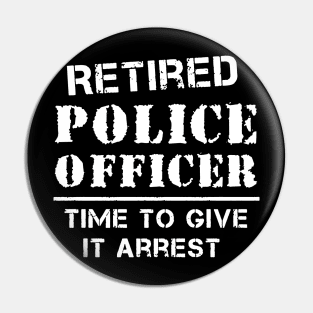 retired police officer Pin