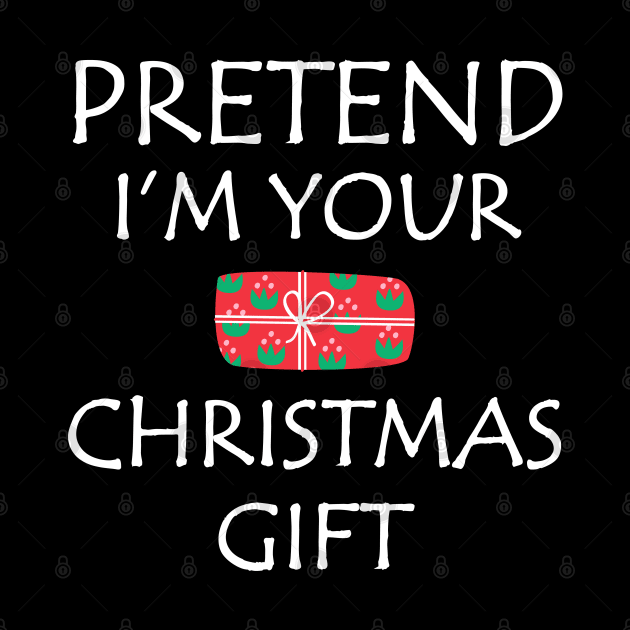 Pretend I'm A Christmas Gift Funny Lazy Costume by okpinsArtDesign