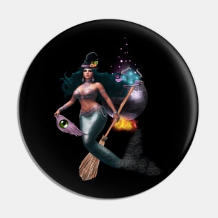 Mexican Witch Mermaid Pin