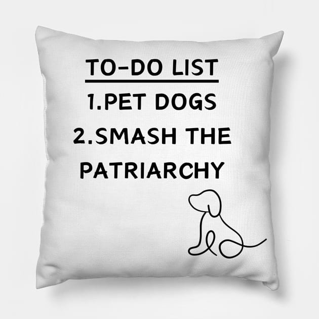 TO-DO LIST DOGS Pillow by West Virginia Women Work