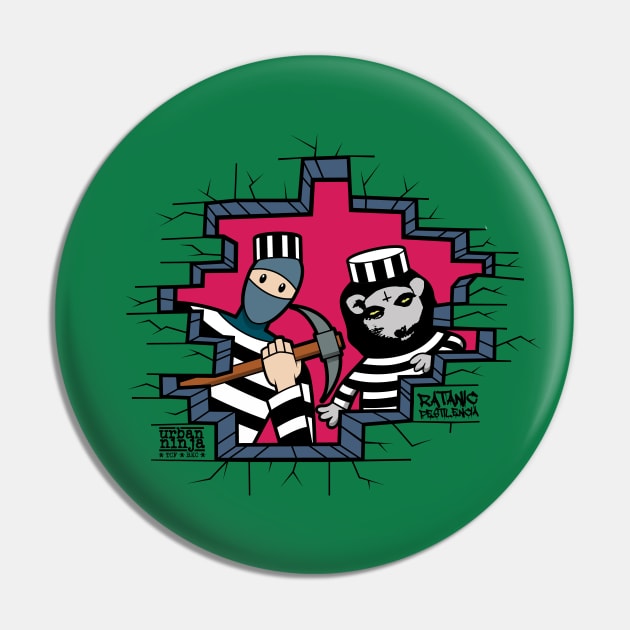 Jailbird Ninja Pin by urban_ninja