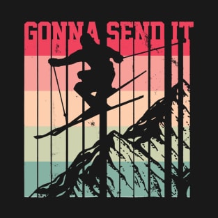 Gonna Send It Vintage Freestyle Skiing T-Shirt