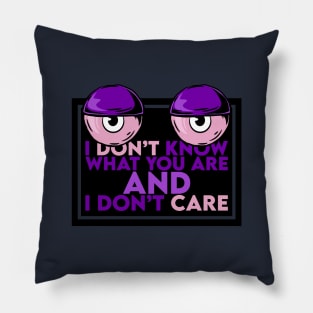 I don't care about you Pillow