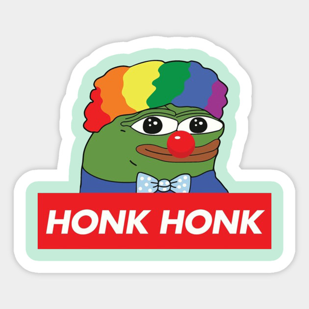 Honk Pepe Meme Bird Honkler Funny Animal Resist Sticker Teepublic