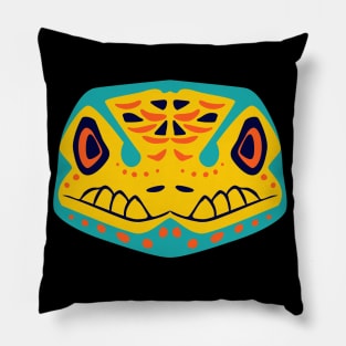 snake artistic head design Pillow