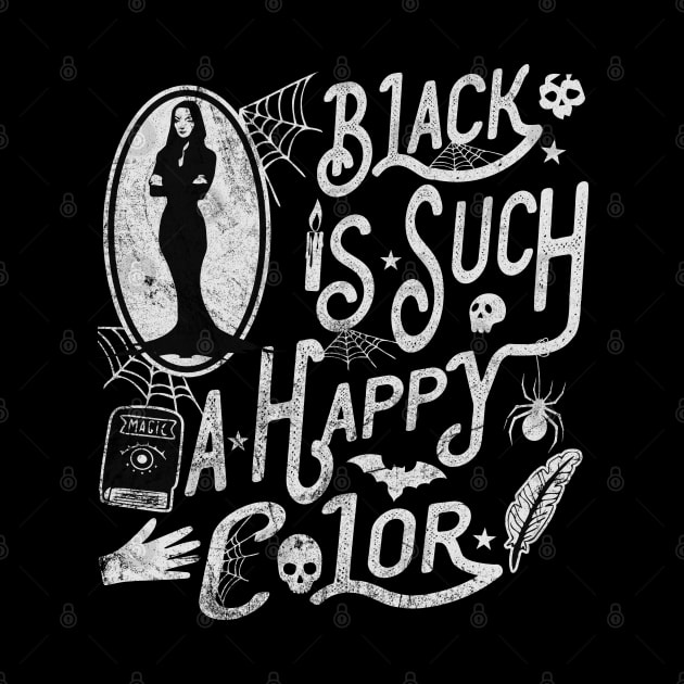 Black Is Such A Happy Color by Alema Art