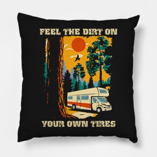 Funny quote camping rv motorhome saying trailer camping Pillow