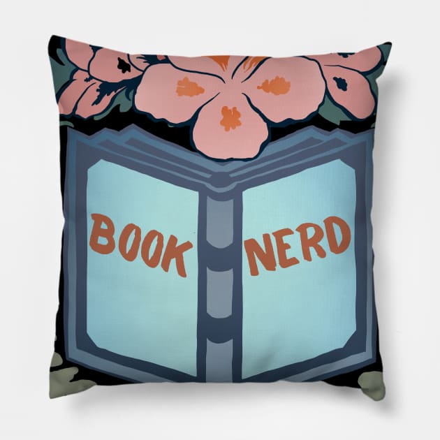 Book Nerd Pillow by FabulouslyFeminist