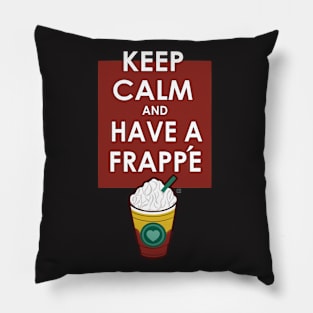 Keep Calm Cute Frappe Heart Pillow