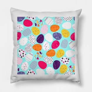 cute easter egg pattern Pillow