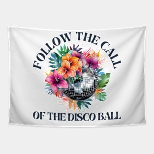 Follow the call of the disco ball - Made In The 80s Retro Tapestry