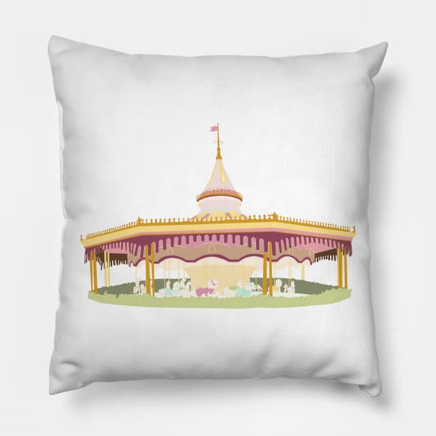 Carousel 1 Pillow by littlemoondance