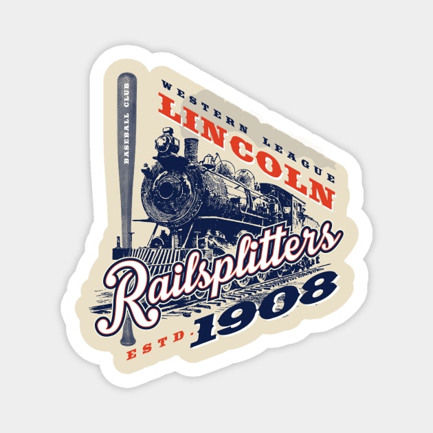 Lincoln Railsplitters Magnet by MindsparkCreative