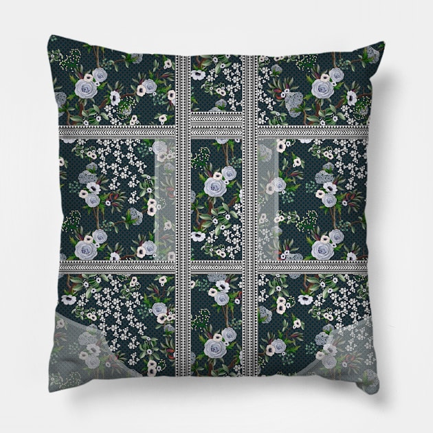 floral and boders Pillow by bless2015