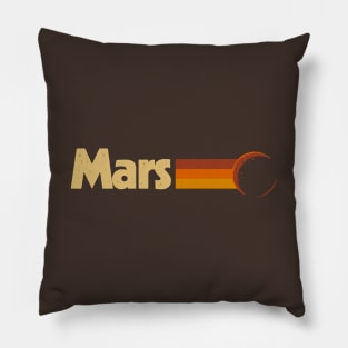 Mars Vintage Space Red Planet Pillow