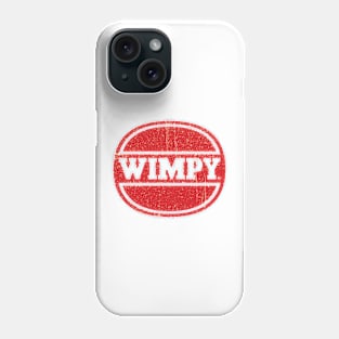 Defunct Wimpy Burger Rustic Phone Case