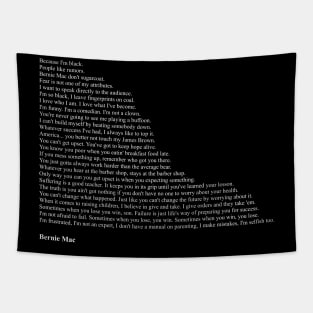 Bernie Mac Quotes Tapestry