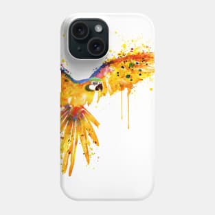 Flying Parrot watercolor Phone Case