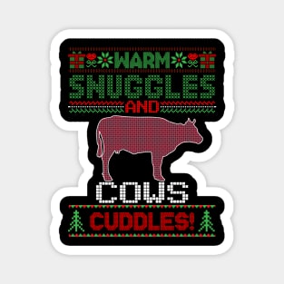 Funny Cow Ugly Christmas cow Magnet